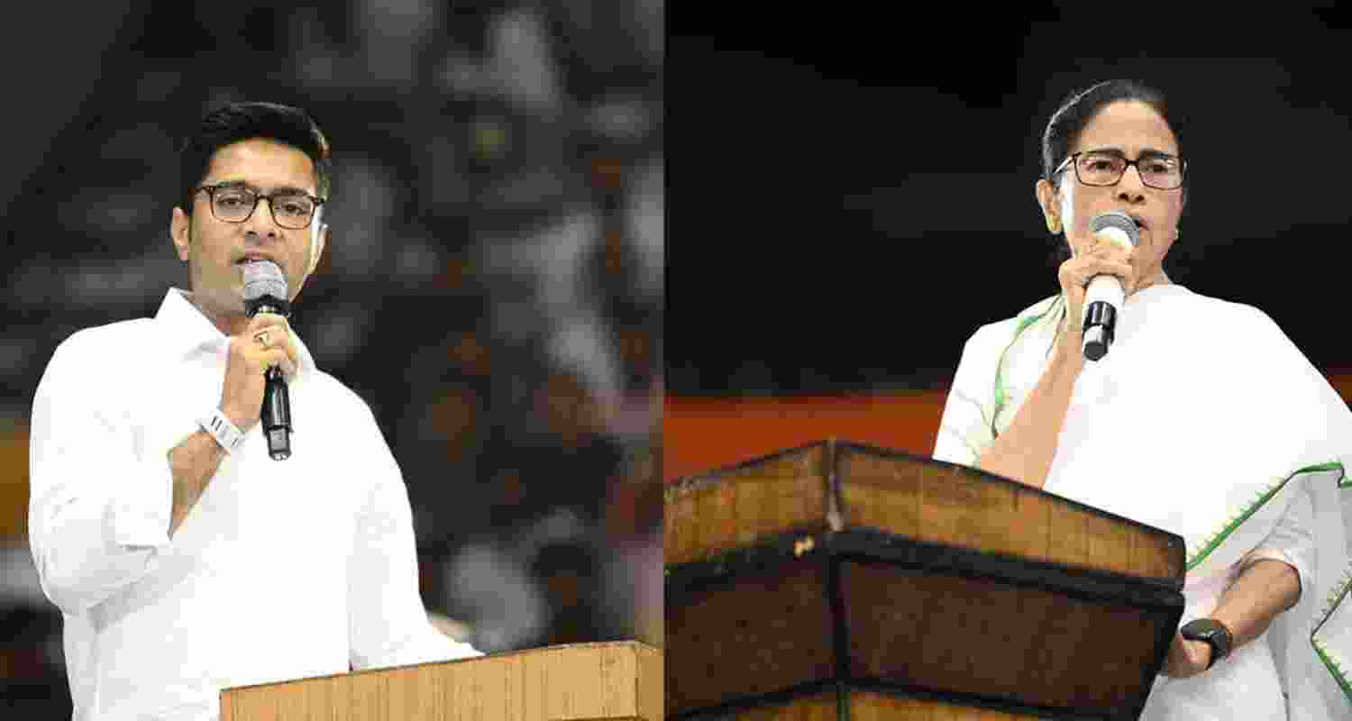 Mamata alone on TMC's July 21 rally posters, Abhishek opts out Mamata alone on TMC's July 21 rally posters, Abhishek opts out