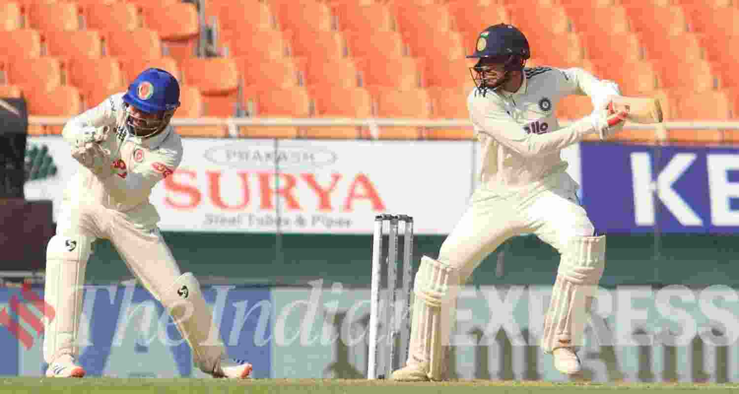 Indian skipper Shubman Gill cuts the ball to score his 11th Test century on the opening day of the one-off match against Afghanistan in Mullanpur on Saturday. Indian skipper Shubman Gill cuts the ball to score his 11th Test century on the opening day of the one-off match against Afghanistan in Mullanpur on Saturday.