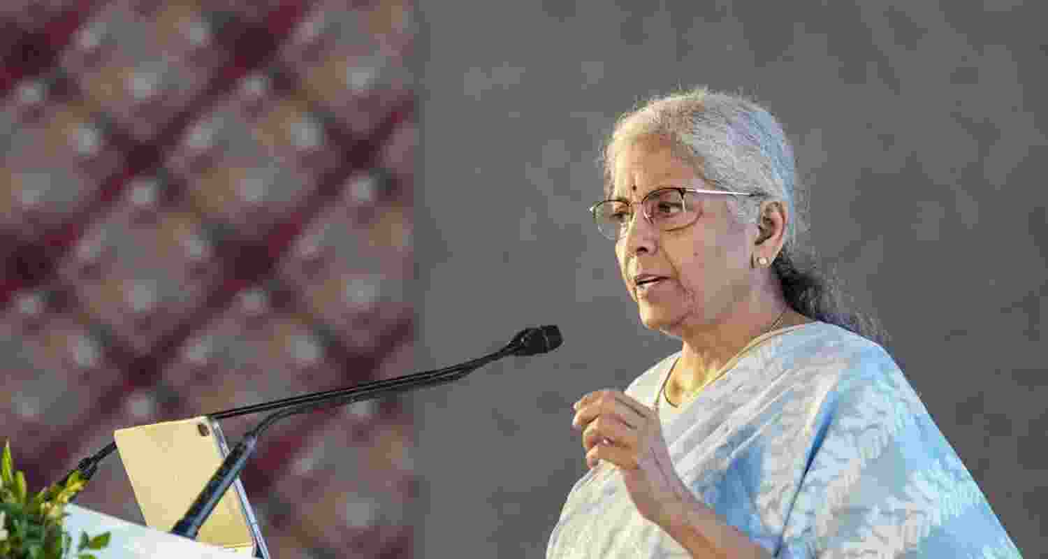 Union Finance Minister Nirmala Sitharaman speaking at the foundation day event of Sidbi in Mumbai on Monday. Union Finance Minister Nirmala Sitharaman speaking at the foundation day event of Sidbi in Mumbai on Monday.