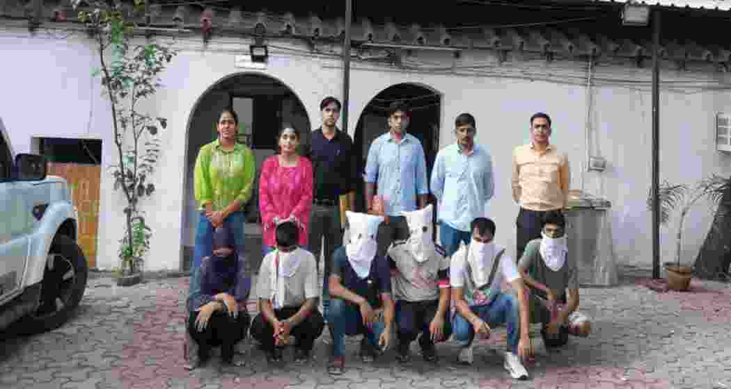 The Bangladeshi nationals in custody. The Bangladeshi nationals in custody.