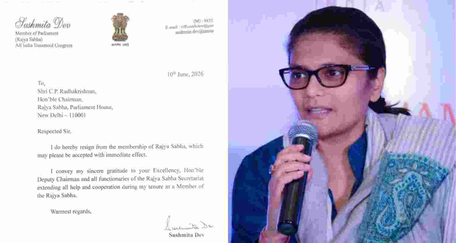 TMC Rajya Sabha MP Sushmita Dev resigns TMC Rajya Sabha MP Sushmita Dev resigns
