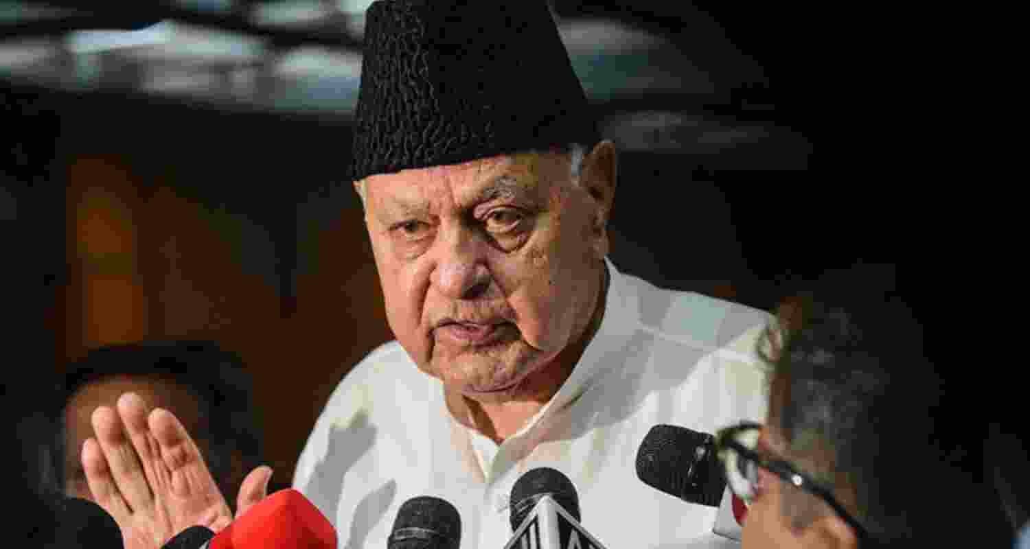 Former Jammu and Kashmir chief minister Farooq Abdullah. Former Jammu and Kashmir chief minister Farooq Abdullah.