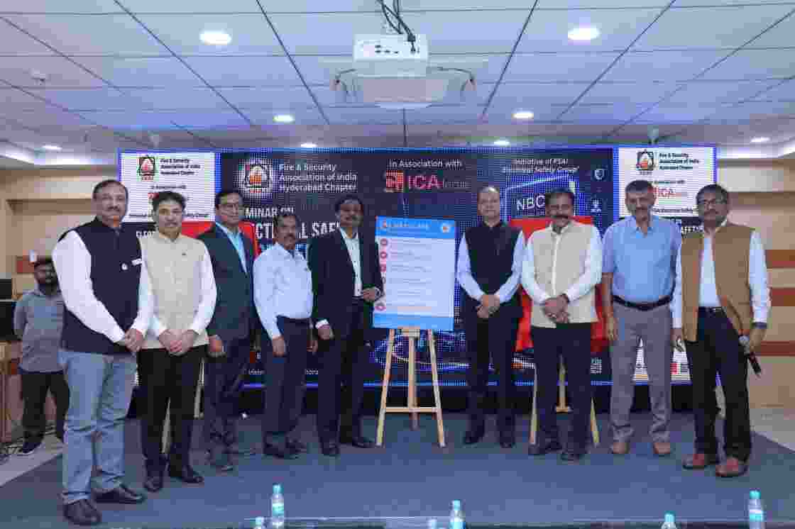 Experts and industry leaders attend the FSAI Hyderabad seminar on electrical safety, where a six-pillar roadmap was unveiled to reduce electrical fire risks and strengthen safety standards across India. Experts and industry leaders attend the FSAI Hyderabad seminar on electrical safety, where a six-pillar roadmap was unveiled to reduce electrical fire risks and strengthen safety standards across India.