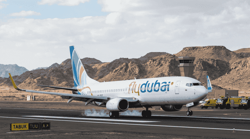 Flydubai flight emergency landing at Tabuk airport Saudi Arabia Flydubai flight emergency landing at Tabuk airport Saudi Arabia
