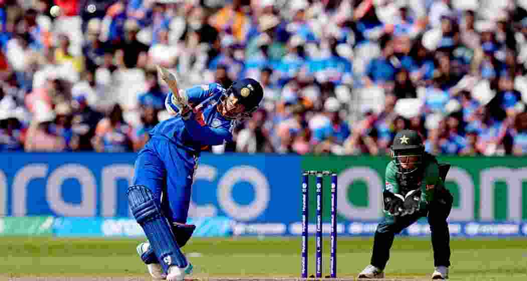 India's Smriti Mandhana in action during the ICC Women's T20 World Cup, Group 1 cricket match between India and Pakistan in Birmingham, England, on Sunday. India's Smriti Mandhana in action during the ICC Women's T20 World Cup, Group 1 cricket match between India and Pakistan in Birmingham, England, on Sunday.