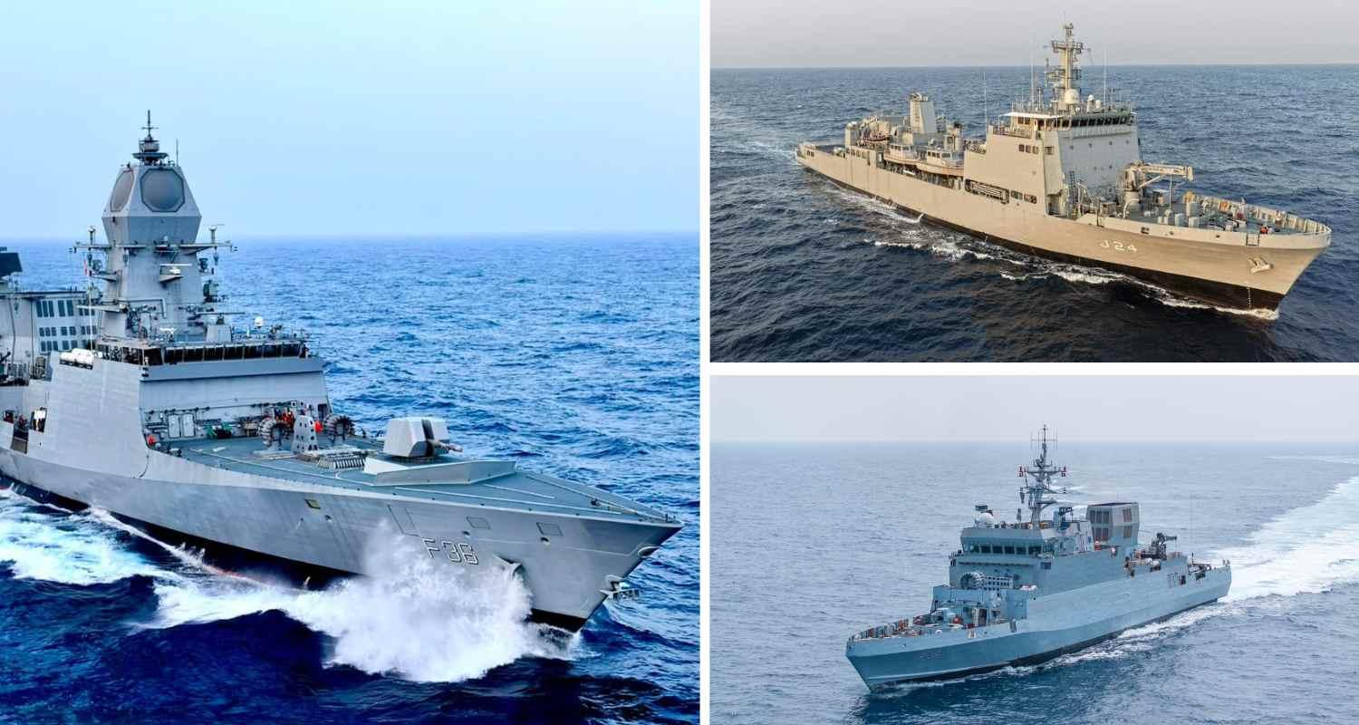 PM Narendra Modi will commission indigenous naval platforms Dunagiri, Sanshodhak and Agray in Kolkata, boosting India's maritime strength. PM Narendra Modi will commission indigenous naval platforms Dunagiri, Sanshodhak and Agray in Kolkata, boosting India's maritime strength.