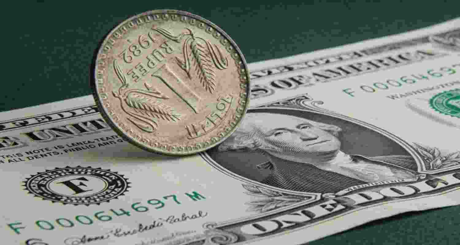 The rupee gained 8 paise against the US dollar. The rupee gained 8 paise against the US dollar.
