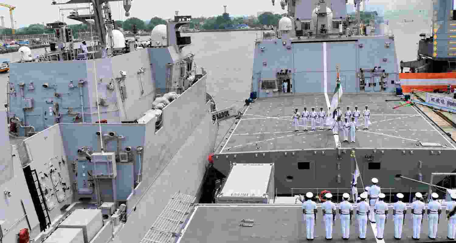 PM Narendra Modi commissioned three indigenously built naval ships in Kolkata, boosting India's maritime security and showcasing indigenous defence capabilities. PM Narendra Modi commissioned three indigenously built naval ships in Kolkata, boosting India's maritime security and showcasing indigenous defence capabilities.