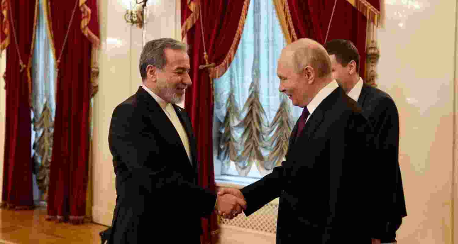Iranian Foreign Minister Abbas Araghchi and Russian President Vladimir Putin. Iranian Foreign Minister Abbas Araghchi and Russian President Vladimir Putin.