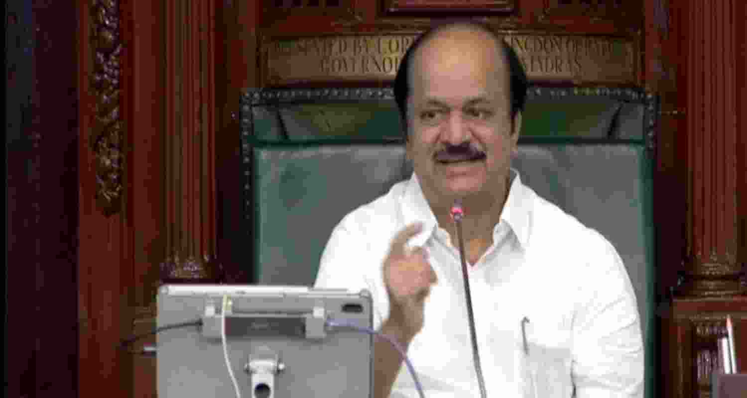Tamil Nadu Assembly Speaker JCD Prabhakar. Tamil Nadu Assembly Speaker JCD Prabhakar.