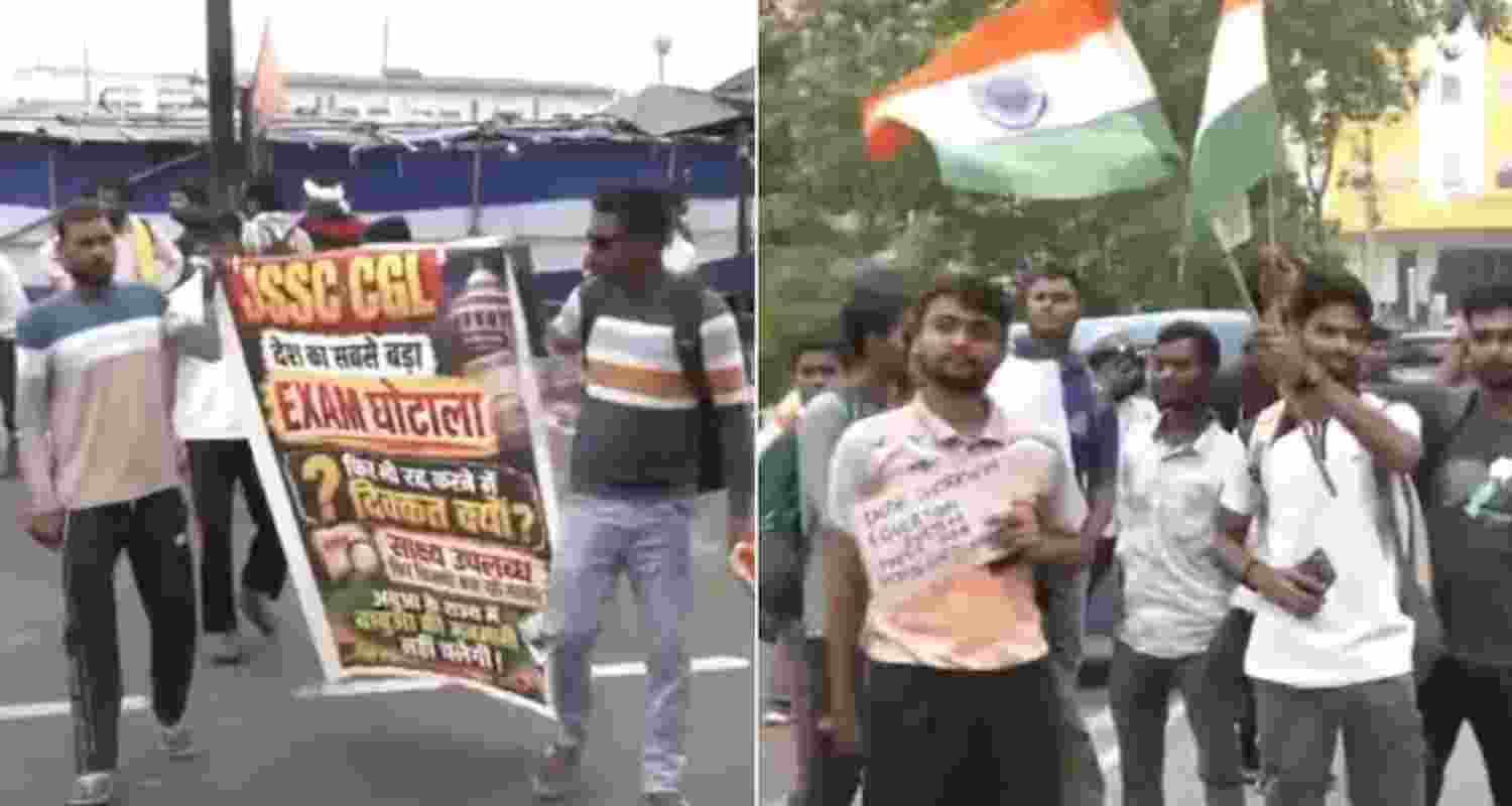 Jharkhand protest: Students break barricades, face water cannons Jharkhand protest: Students break barricades, face water cannons