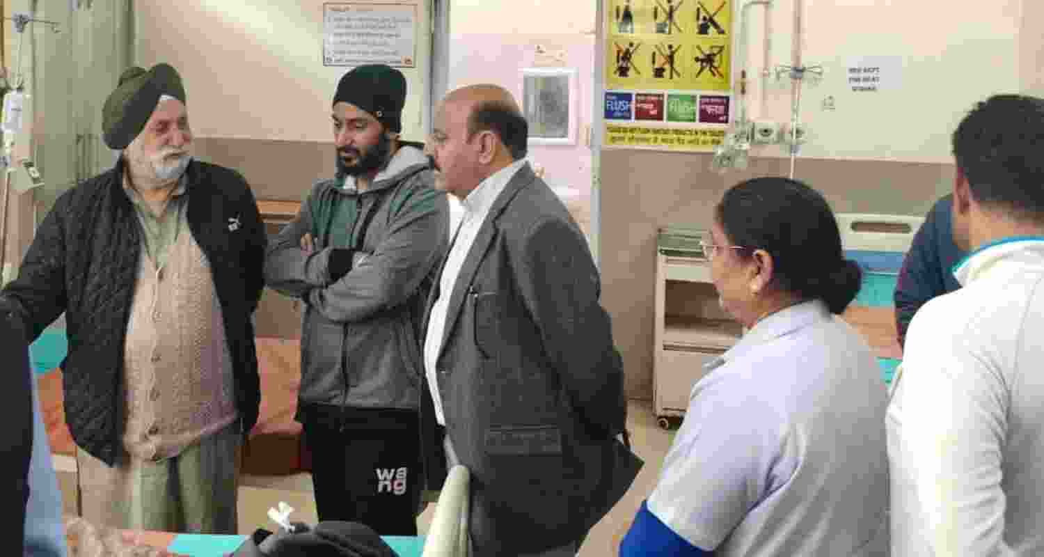 J&K deputy CM Surinder Choudhary (centre) conducted a surprise visit to government offices on Thursday. J&K deputy CM Surinder Choudhary (centre) conducted a surprise visit to government offices on Thursday.