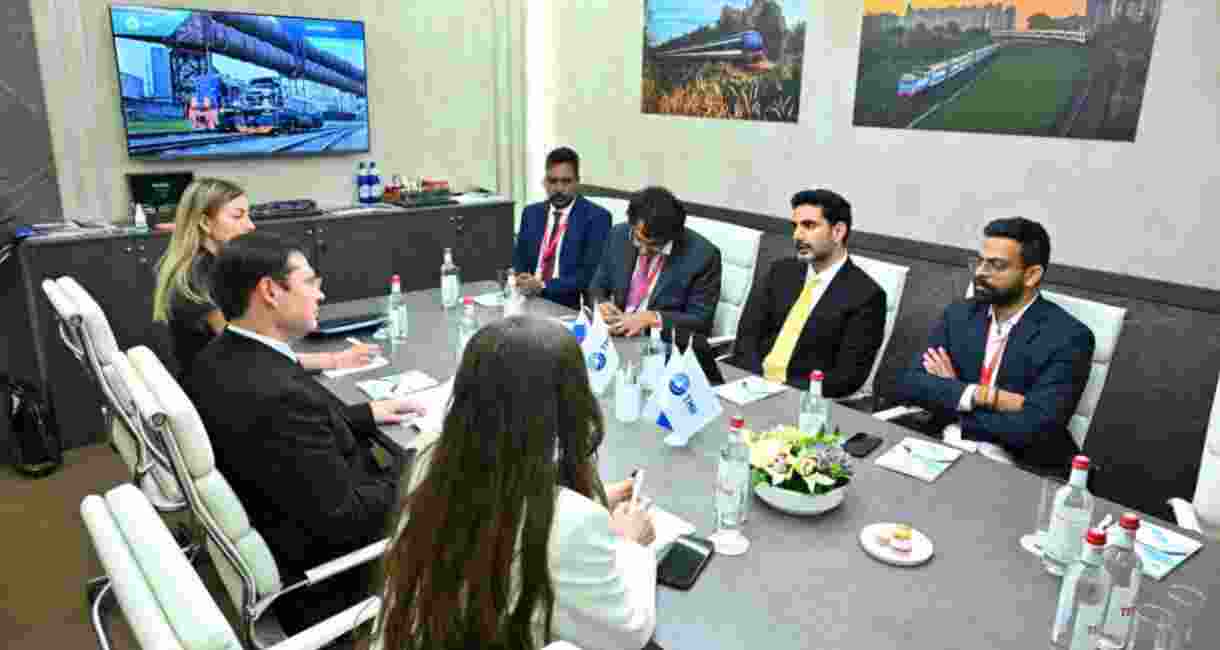 Andhra Pradesh Minister for Human Resource Development, IT, and Electronics, Nara Lokesh in conversation with investors. Andhra Pradesh Minister for Human Resource Development, IT, and Electronics, Nara Lokesh in conversation with investors.