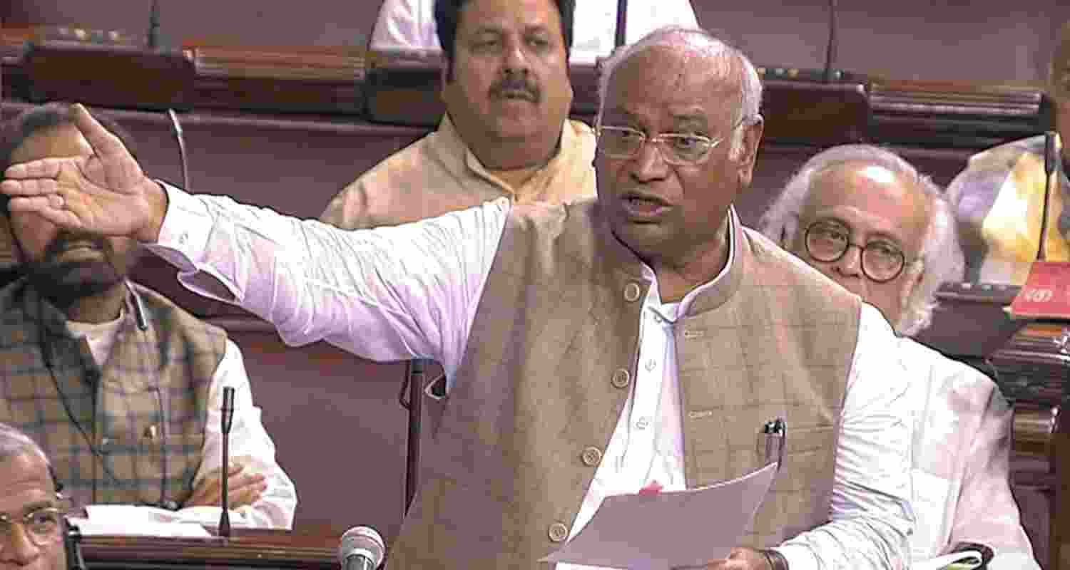 Congress President Mallikarjun Kharge - file image. Congress President Mallikarjun Kharge - file image.