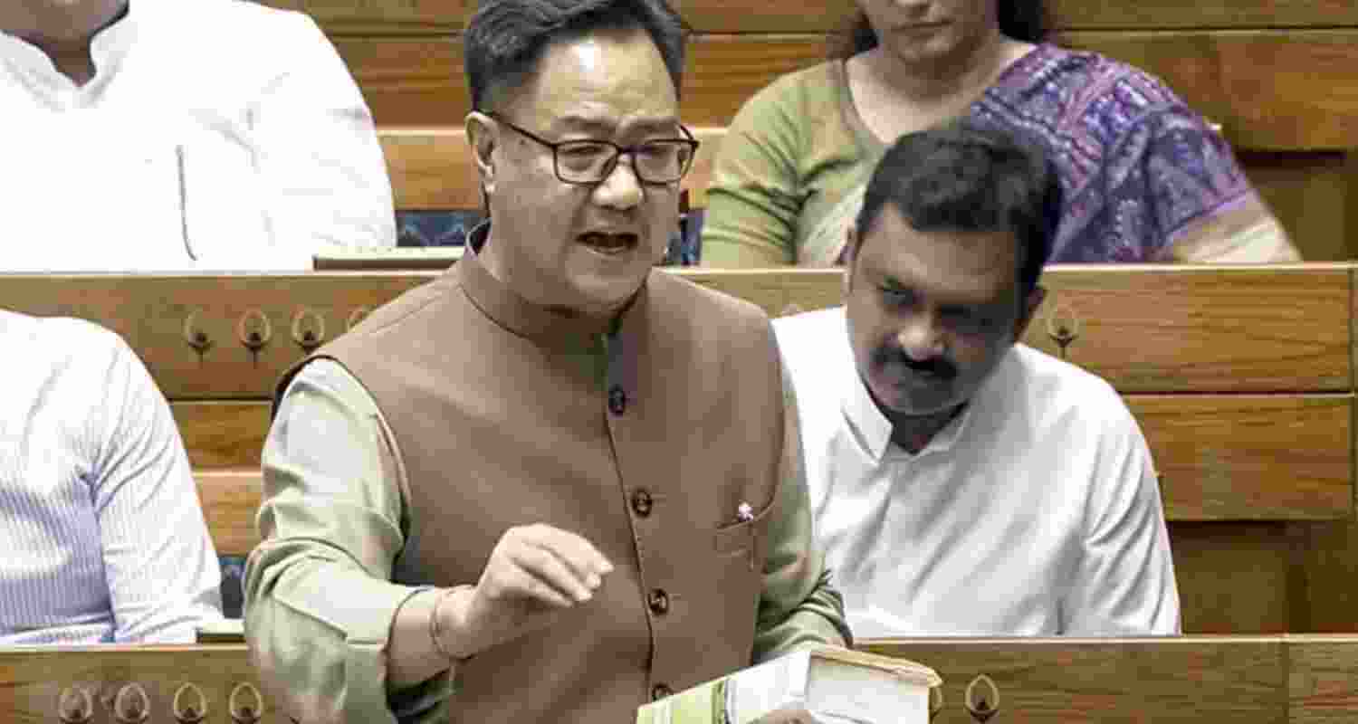 Kiren Rijiju accused Congress, CPI and SP of being anti-Lord Ram, demanded an apology and criticised their protest over the Ram Mandir issue. Kiren Rijiju accused Congress, CPI and SP of being anti-Lord Ram, demanded an apology and criticised their protest over the Ram Mandir issue.