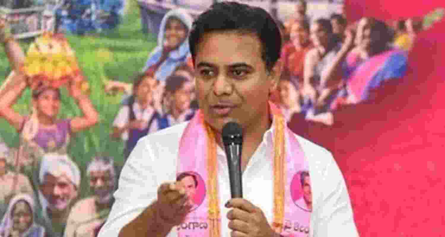 Bharat Rashtra Samithi working president KT Rama Rao - file image. Bharat Rashtra Samithi working president KT Rama Rao - file image.