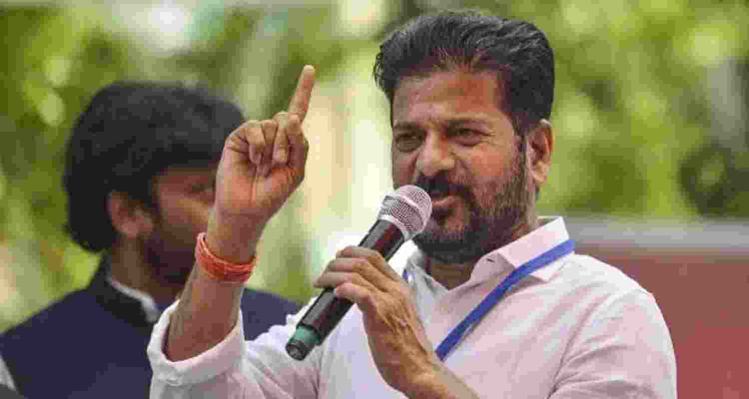 Telangana Chief Minister A Revanth Reddy. Telangana Chief Minister A Revanth Reddy.