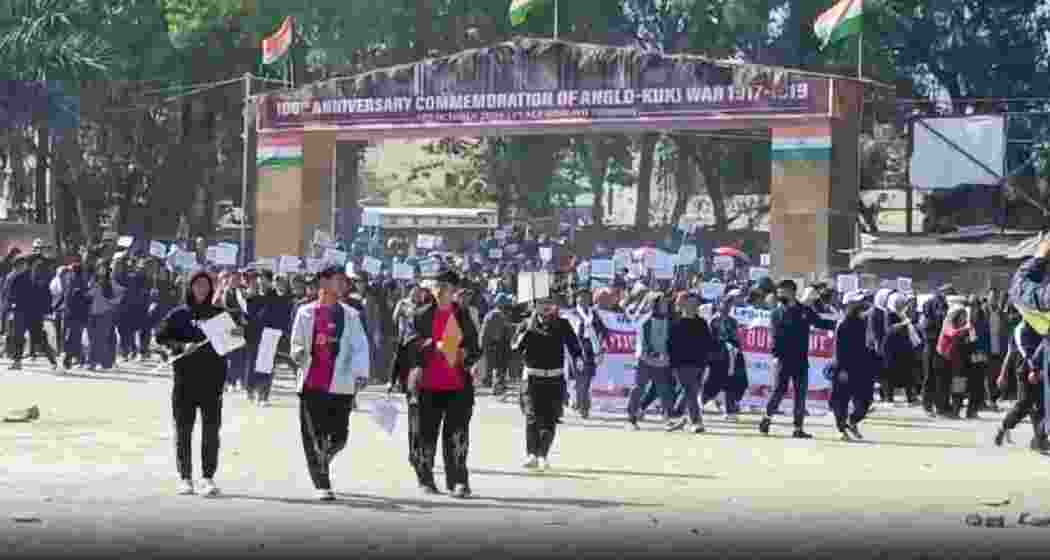 Members of the Kuki Zo community take part in a rally in Manipur’s Churachandpur district on Wednesday, demanding a Union Territory with legislature. Members of the Kuki Zo community take part in a rally in Manipur’s Churachandpur district on Wednesday, demanding a Union Territory with legislature.