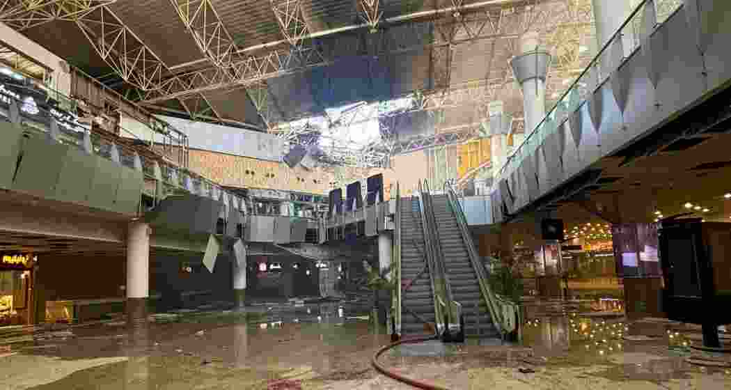 Damage to a terminal building at Kuwait International Airport following an Iranian drone strike on June 3. The attack disrupted flight operations and killed an Indian national, according to authorities. Damage to a terminal building at Kuwait International Airport following an Iranian drone strike on June 3. The attack disrupted flight operations and killed an Indian national, according to authorities.