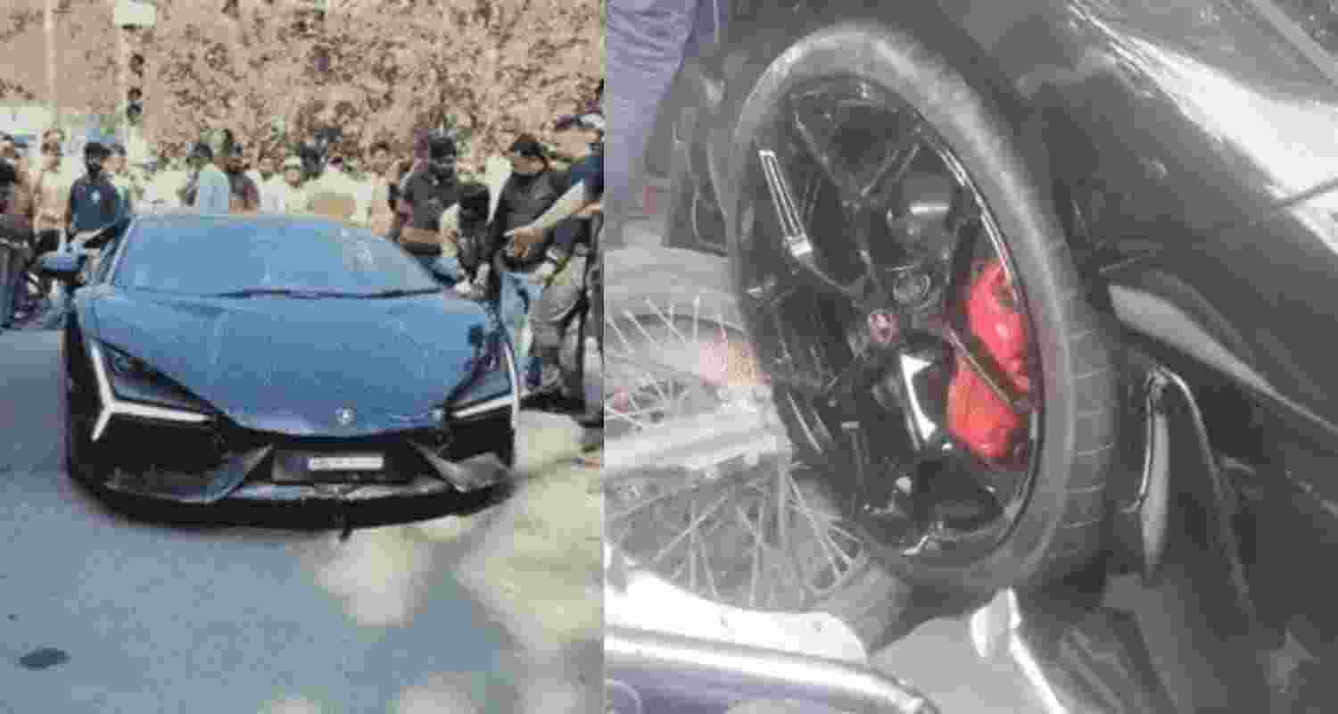 Kanpur businessman's son rams Lamborghini into pedestrians Kanpur businessman's son rams Lamborghini into pedestrians