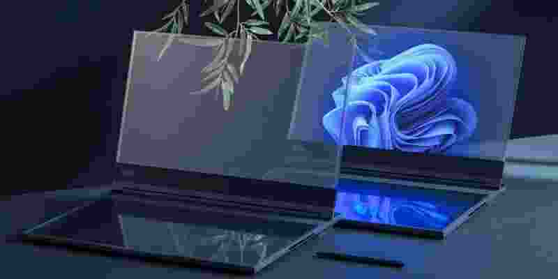 Lenovo has introduced the world to the ThinkBook Transparent Display Laptop Concept, showcasing the first-ever 17.3-inch Micro-LED transparent display. Lenovo has introduced the world to the ThinkBook Transparent Display Laptop Concept, showcasing the first-ever 17.3-inch Micro-LED transparent display.