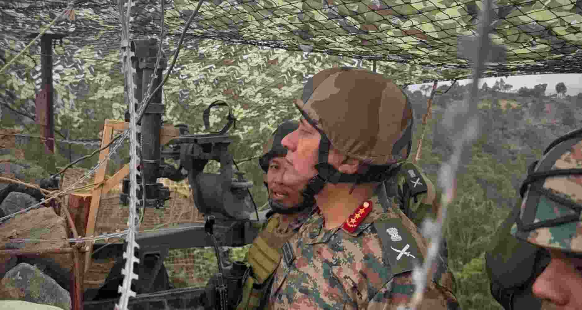 Pratik Sharma reviews LoC readiness in Rajouri; troops praised for foiling infiltration bid. Pratik Sharma reviews LoC readiness in Rajouri; troops praised for foiling infiltration bid.