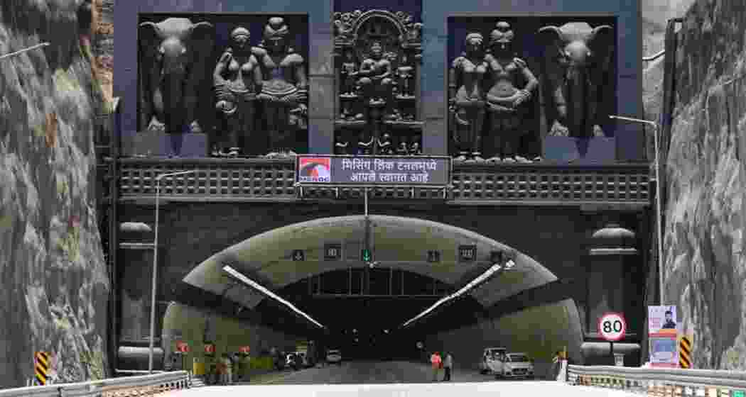 The Mumbai–Pune Expressway “Missing Link” featuring tunnels and a cable-stayed bridge through the Sahyadri hills, set to reduce congestion and travel time between the two cities. The Mumbai–Pune Expressway “Missing Link” featuring tunnels and a cable-stayed bridge through the Sahyadri hills, set to reduce congestion and travel time between the two cities.