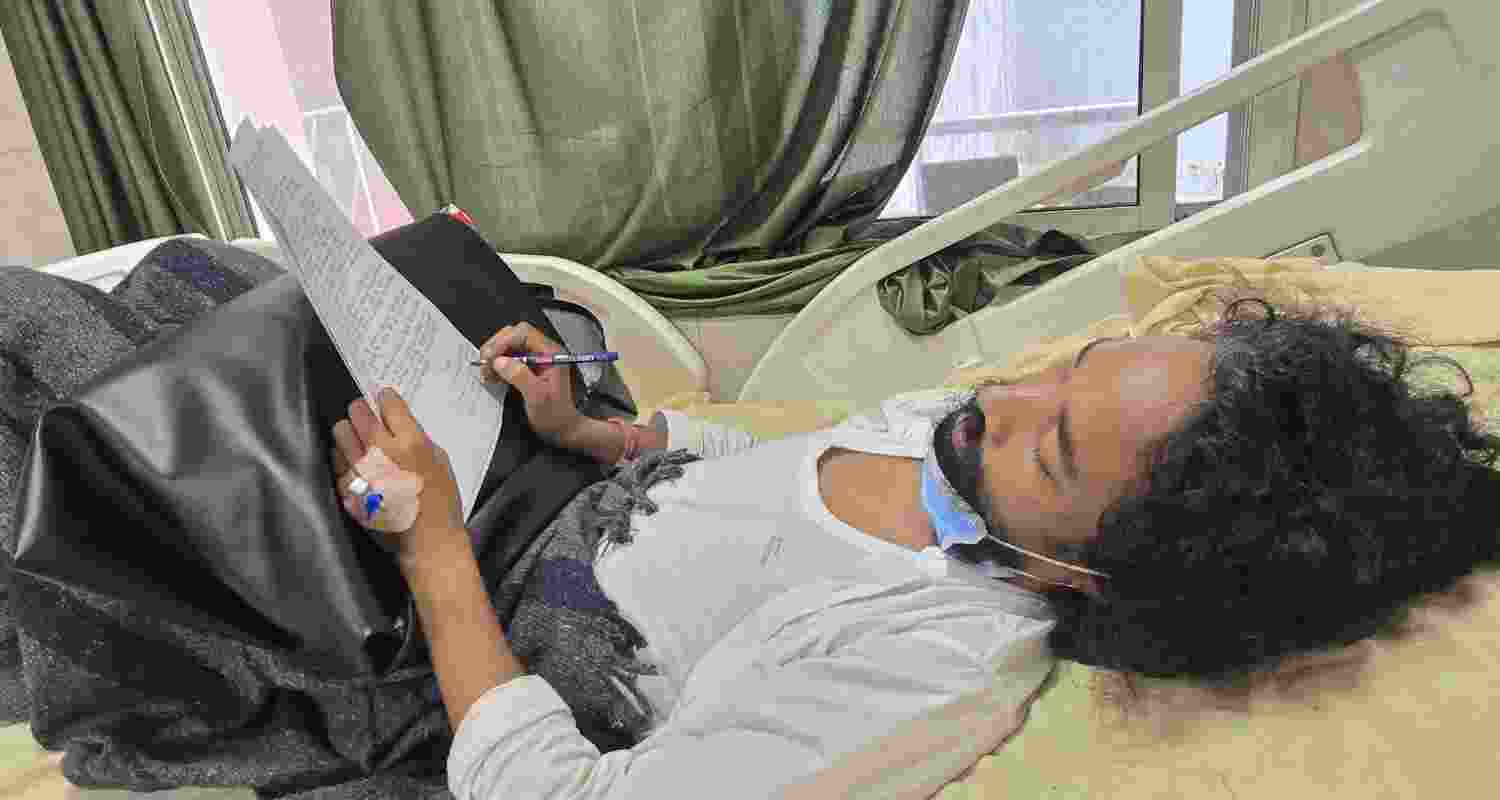 Student leader Devendra Nath Mahto, on an 11-day hunger strike, seeks permission to return to Ranchi protest site over JPSC-JSSC exam irregularities. Student leader Devendra Nath Mahto, on an 11-day hunger strike, seeks permission to return to Ranchi protest site over JPSC-JSSC exam irregularities.