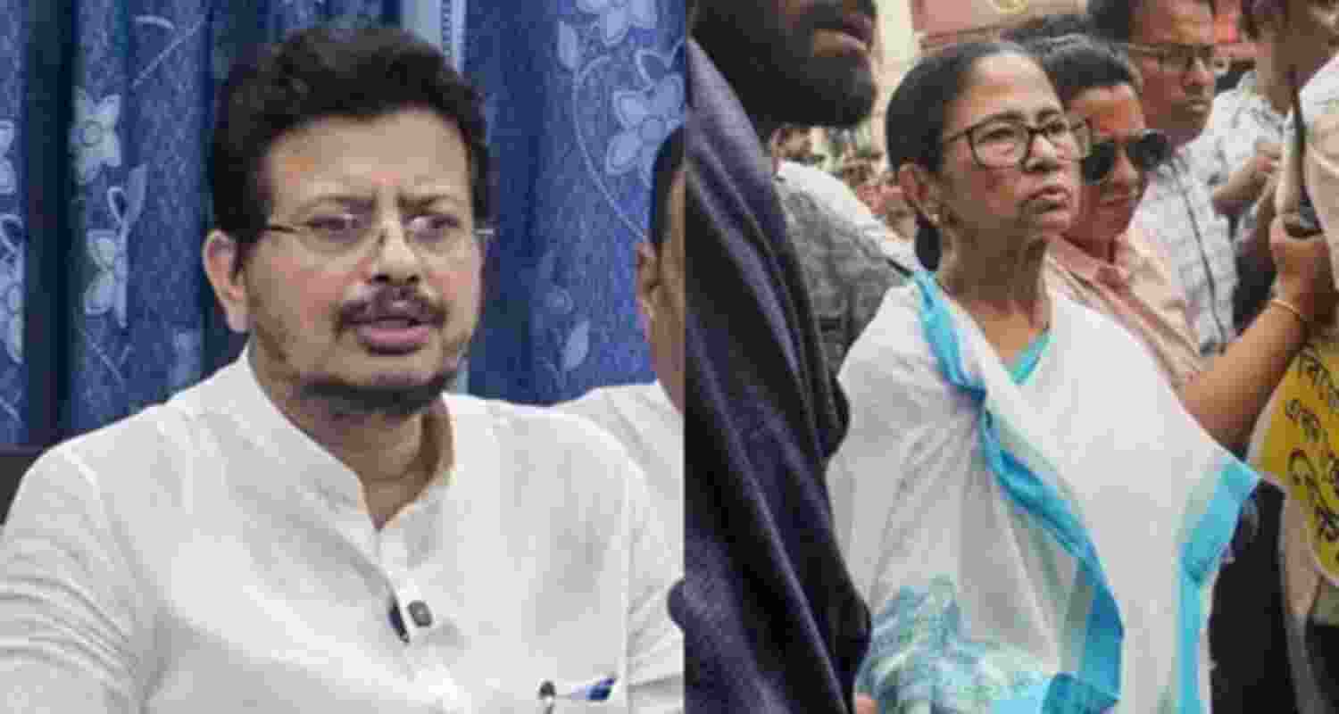 West Bengal leader of the opposition Ritabrata Banerjee (left) and Trinamool Congress supremo Mamata Banerjee. West Bengal leader of the opposition Ritabrata Banerjee (left) and Trinamool Congress supremo Mamata Banerjee.