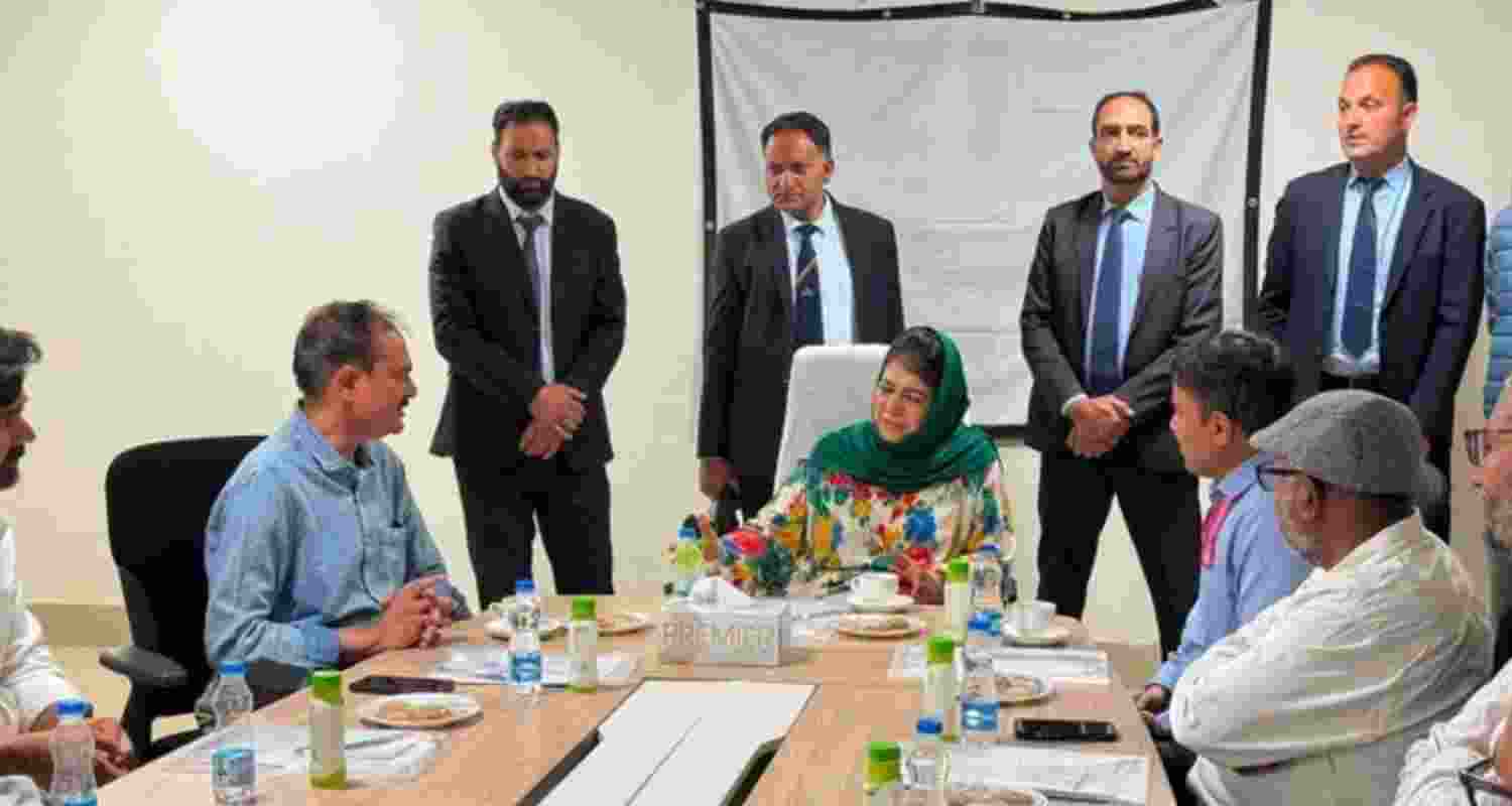 Mehbooba Mufti urged Union Health Minister JP Nadda to speed up AIIMS Awantipora work, stressing its importance for J&K's healthcare system. Mehbooba Mufti urged Union Health Minister JP Nadda to speed up AIIMS Awantipora work, stressing its importance for J&K's healthcare system.