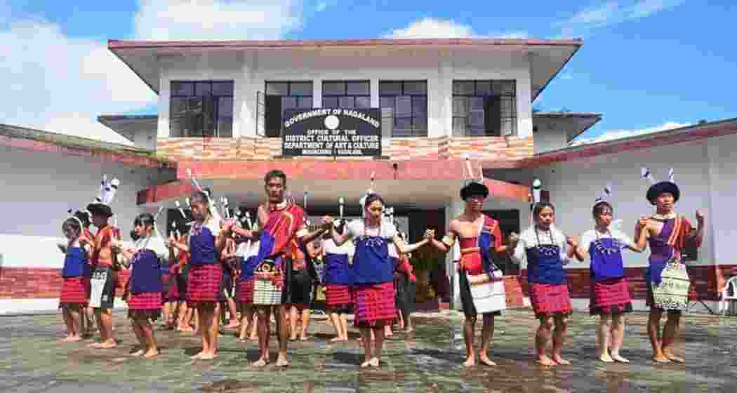 Tribal people perform a traditional dance at the Nagaland Indigenous Tribes Cultural Resource Centre in Kohima. Tribal people perform a traditional dance at the Nagaland Indigenous Tribes Cultural Resource Centre in Kohima.