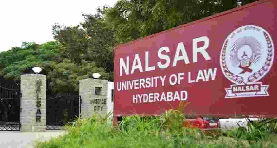 The NALSAR University of Law. The NALSAR University of Law.
