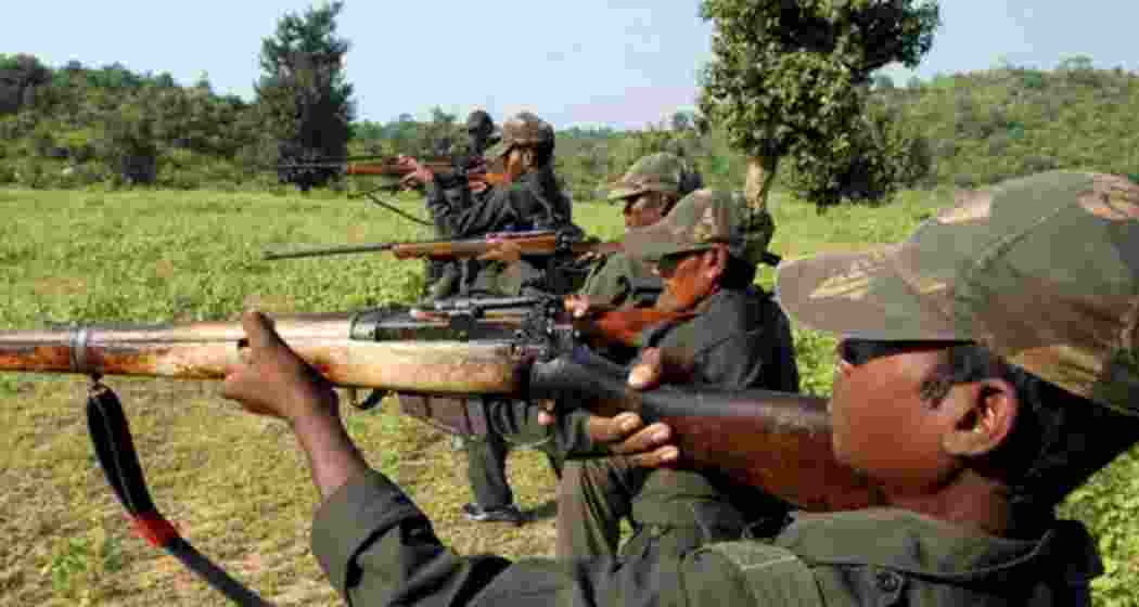 File photo of Maoist cadres undergoing firearms training in Bastar, Chhattisgarh File photo of Maoist cadres undergoing firearms training in Bastar, Chhattisgarh