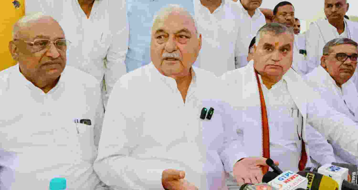 Congress leader Bhupinder Singh Hooda. Congress leader Bhupinder Singh Hooda.