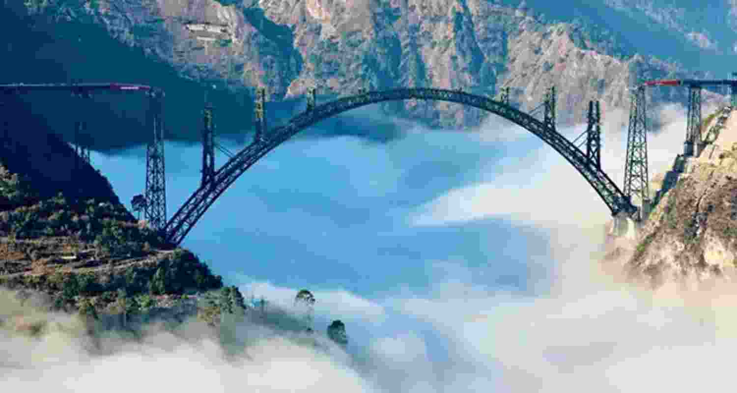 PM to inaugurate world's highest Rly bridge over Chenab on Jun 6 PM to inaugurate world's highest Rly bridge over Chenab on Jun 6