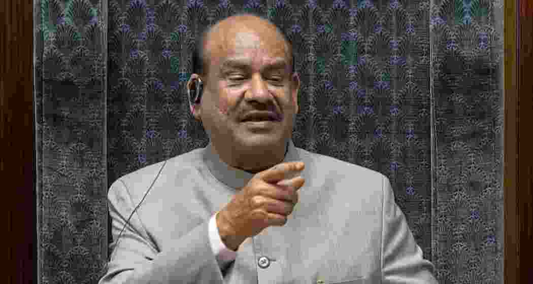 A file photo of Lok Sabha Speaker Om Birla. A file photo of Lok Sabha Speaker Om Birla.