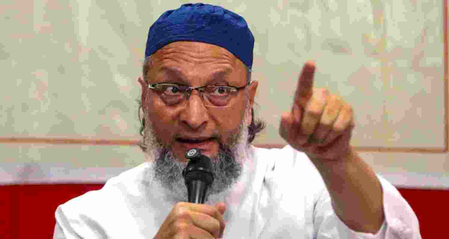 Chief of the All India Majlis-e-Ittehadul Muslimeen Asaduddin Owaisi - file image. Chief of the All India Majlis-e-Ittehadul Muslimeen Asaduddin Owaisi - file image.