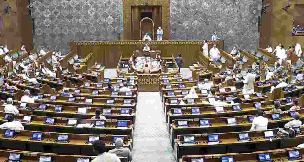 Presiding Officer Sandhya Ray presides over the Lok Sabha during the second part of Budget session of Parliament, in New Delhi on Friday. Presiding Officer Sandhya Ray presides over the Lok Sabha during the second part of Budget session of Parliament, in New Delhi on Friday.