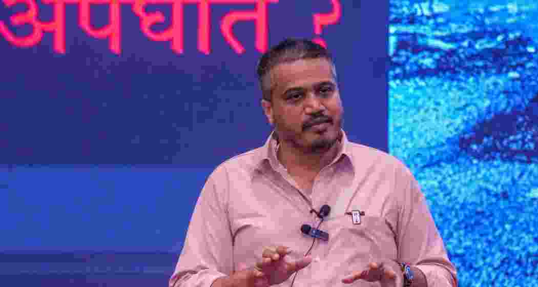 NCP (Sharad Pawar) leader Rohit Pawar interacts with the media during a press conference in Mumbai. NCP (Sharad Pawar) leader Rohit Pawar interacts with the media during a press conference in Mumbai.