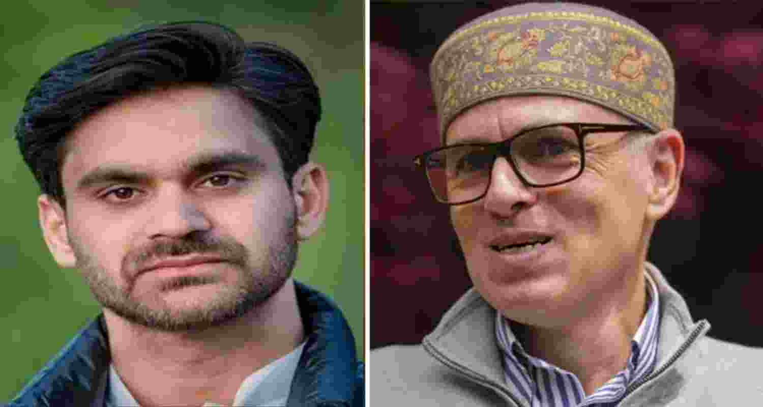 PDP MLA Waheed Parra abd Jammu and Kashmir Chief Minister Omar Abdullah. PDP MLA Waheed Parra abd Jammu and Kashmir Chief Minister Omar Abdullah.