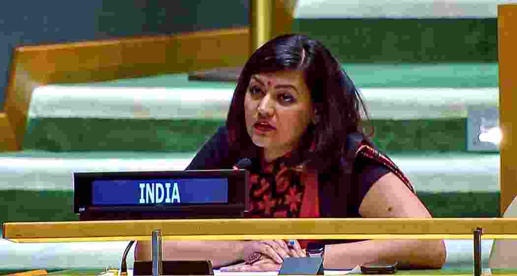 First Secretary in India’s Permanent Mission to the United Nations, Petal Gahlot. File | Photo Credit: PTI First Secretary in India’s Permanent Mission to the United Nations, Petal Gahlot. File | Photo Credit: PTI