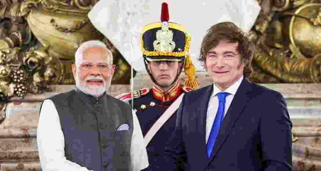 Prime Minister Narendra Modi with Argentina President Javier Milei. Prime Minister Narendra Modi with Argentina President Javier Milei.
