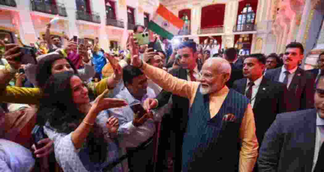 PM Narendra Modi during a foreign visit. PM Narendra Modi during a foreign visit.