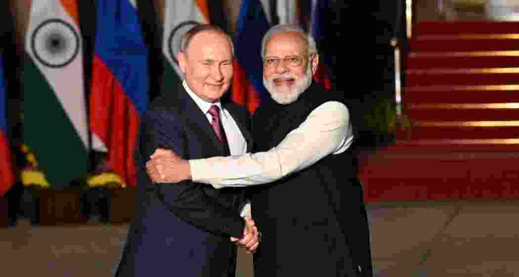 Prime Minister Narendra Modi with Russian President Vladimir Putin. Prime Minister Narendra Modi with Russian President Vladimir Putin.