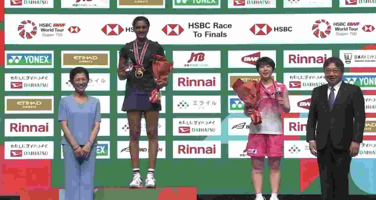 PV Sindhu defeated Akane Yamaguchi to win her maiden Japan Open title, ending a two-year title drought with her first BWF Super 750 crown. PV Sindhu defeated Akane Yamaguchi to win her maiden Japan Open title, ending a two-year title drought with her first BWF Super 750 crown.