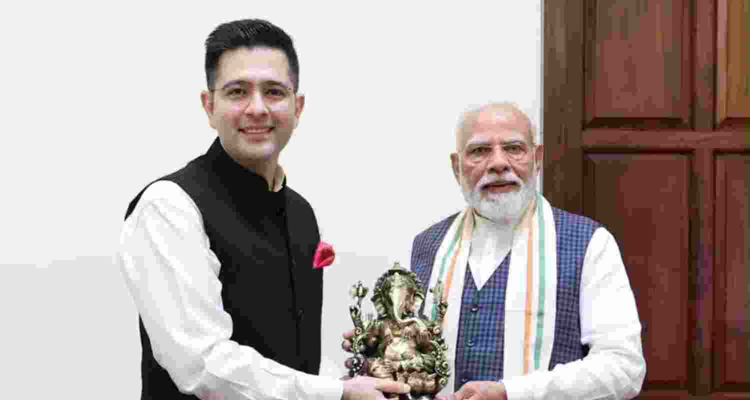 Raghav Chadha meets PM Modi, extends gratitude Raghav Chadha meets PM Modi, extends gratitude