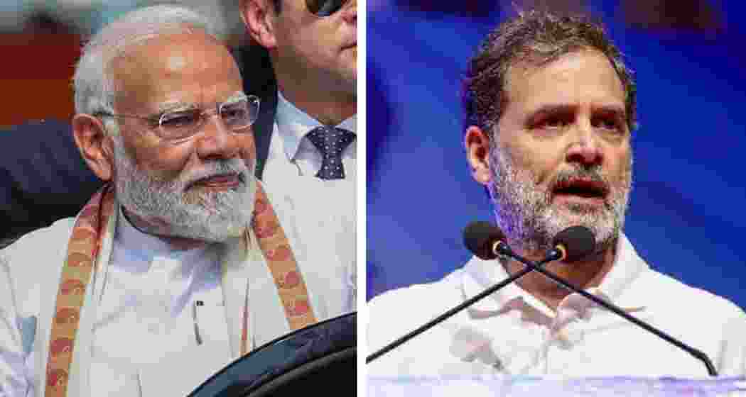 File photo of Prime Minister Narendra Modi (left) and Congress leader Rahul Gandhi (right). File photo of Prime Minister Narendra Modi (left) and Congress leader Rahul Gandhi (right).