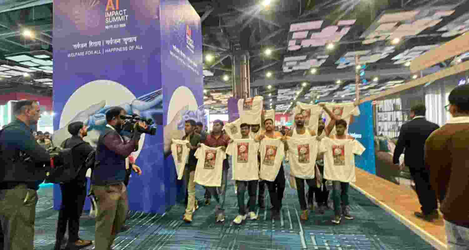 Cong protest at AI Summit:Court sends 4 accused to Police custody Cong protest at AI Summit:Court sends 4 accused to Police custody