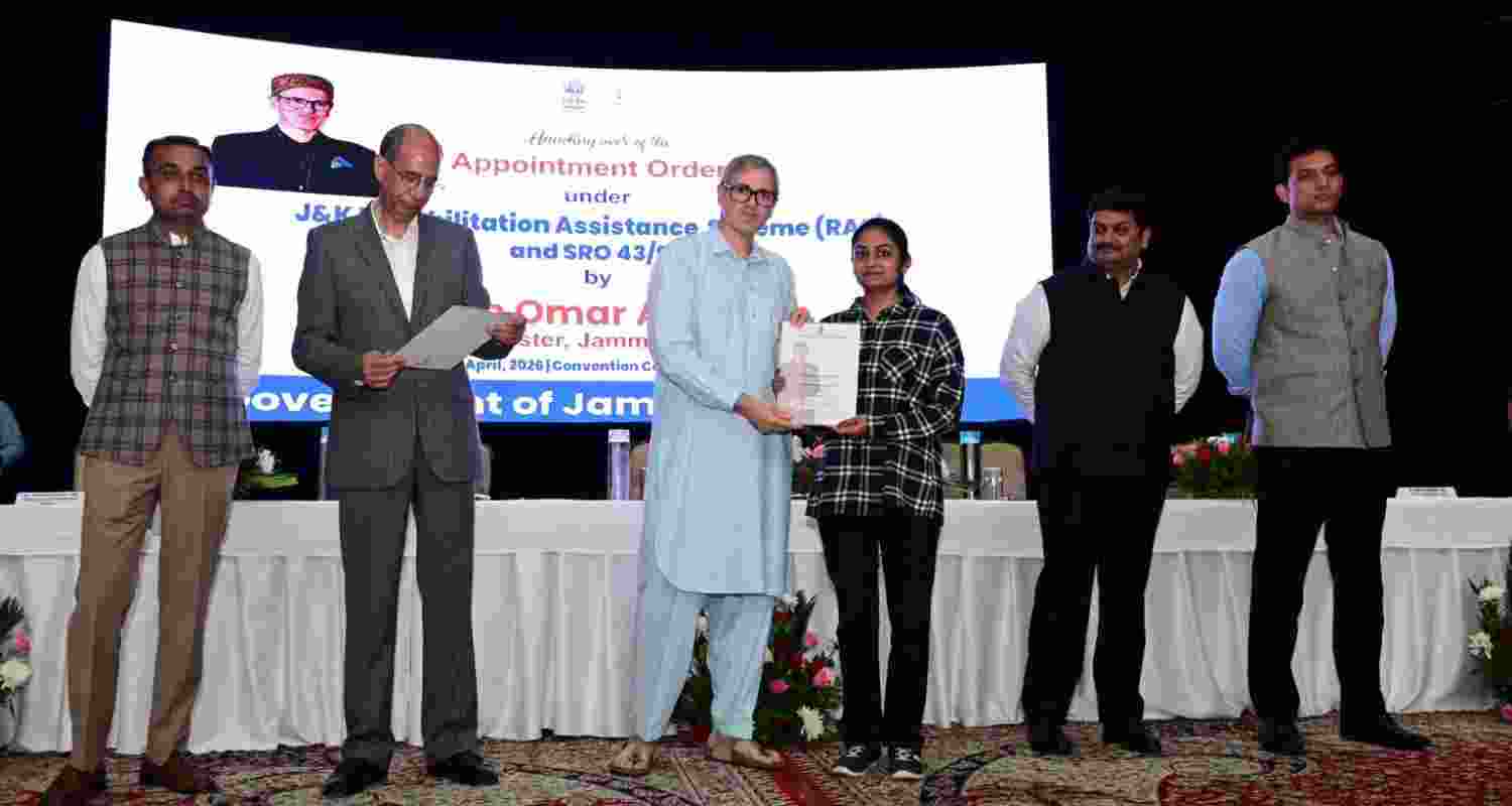 J&K CM distributes appointment letters to 124 RAS beneficiaries J&K CM distributes appointment letters to 124 RAS beneficiaries