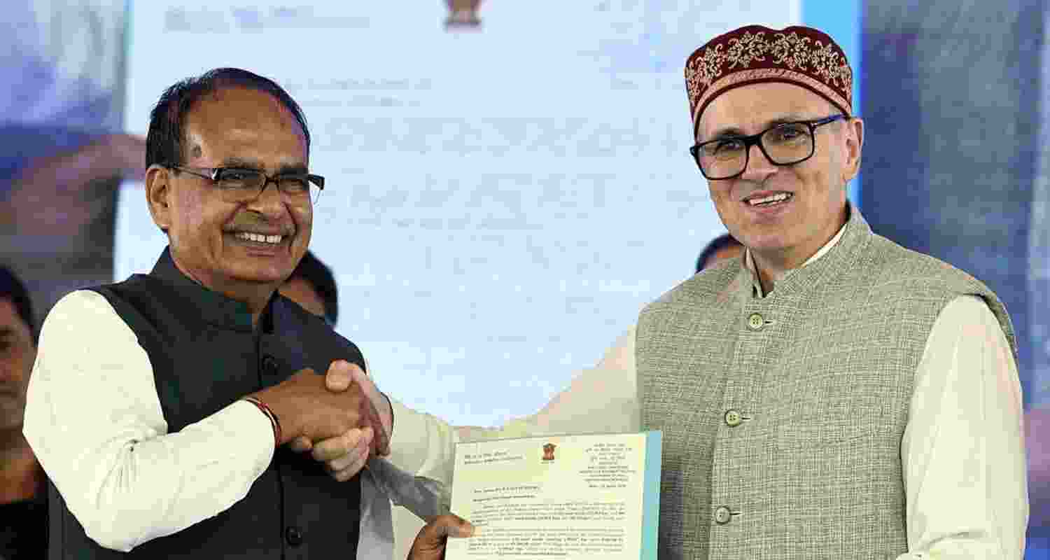 At Srinagar event,CM Omar calls Shivraj Singh 'true friend' of UT At Srinagar event,CM Omar calls Shivraj Singh 'true friend' of UT